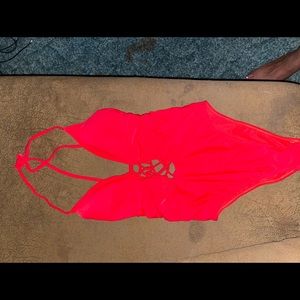 Never Worn Red One Piece Swim Suit
